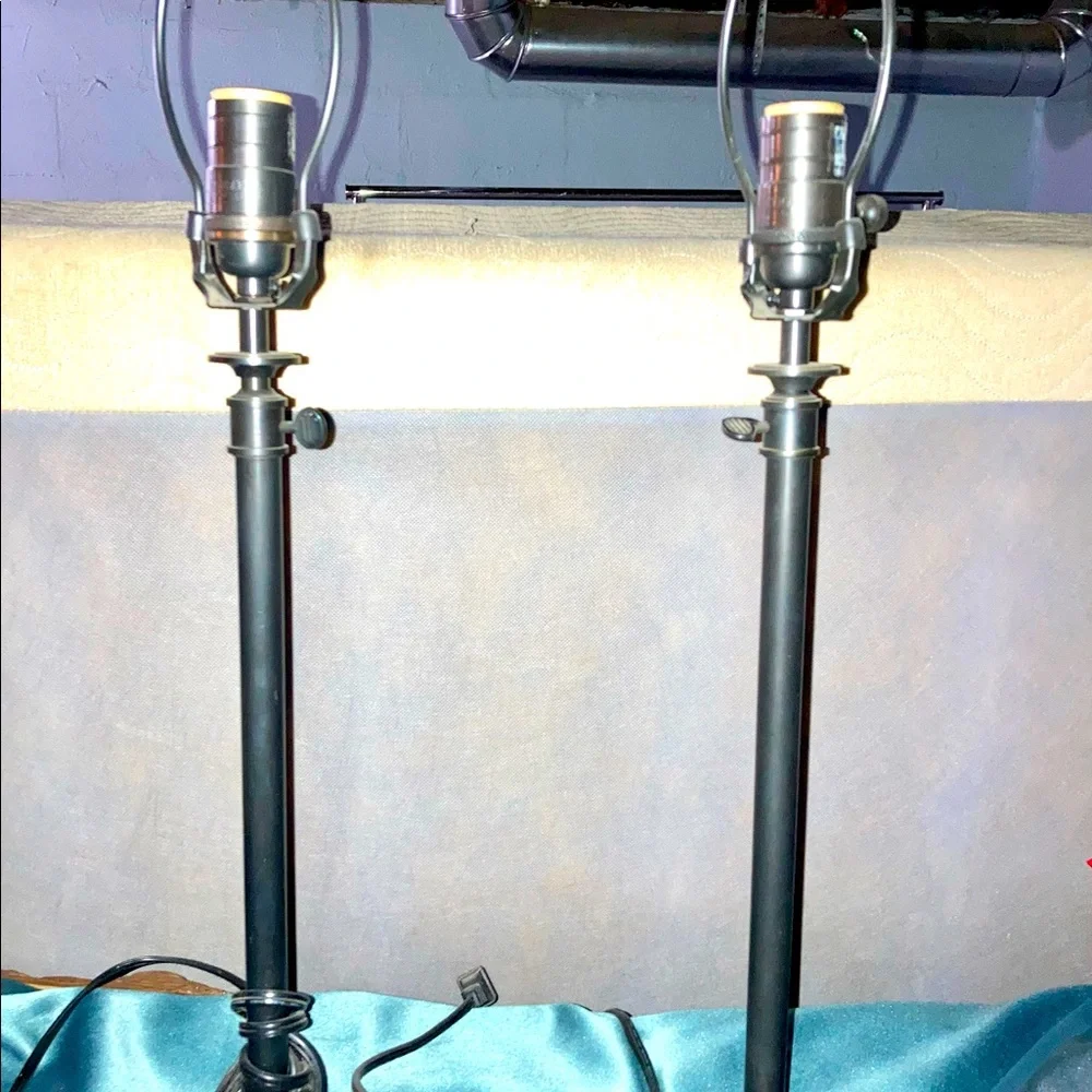 2 restoration hardware lamps